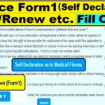 Dl Form 1 Self Declaration LL DL Self Declaration Form 1 Fill