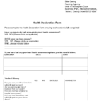 Ecuador Health Declaration Form Declaration Form