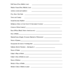 Fillable Vital Statistics Form Printable Pdf Download