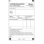 Form CN22 Download Printable PDF Or Fill Online Customs Declaration