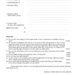 Form No 1 Self Declaration Of Physical Fitness DeclarationForm