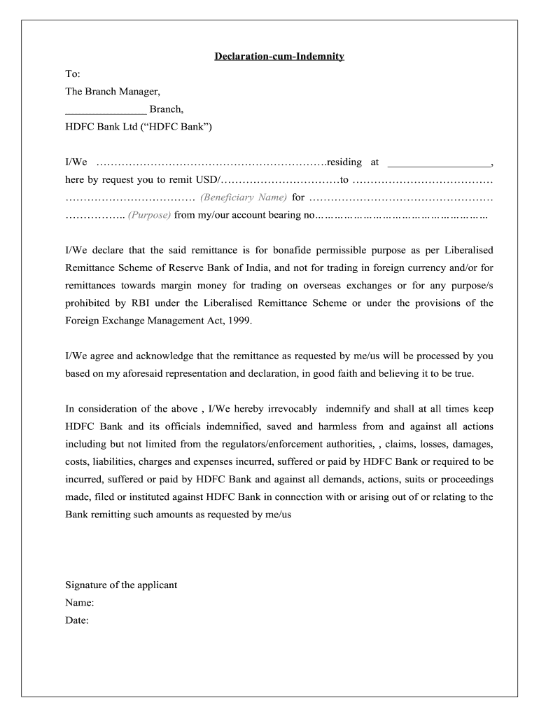 Hdfc Bank Beneficial Owner Declaration Fill Out Sign Online DocHub