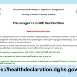 Health Declaration Form Online Health Declaration Card MBBS In