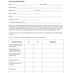 Health Declaration Form Tagalog