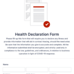 Health Declaration Form Template Jotform