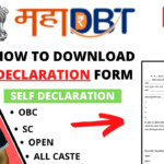 How To Download Self Declaration Form For Scholarship Self Declaration