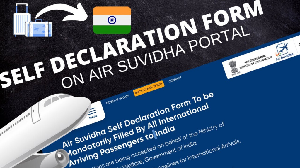 How To Fill Out The Self Declaration Form On Air Suvidha Portal 