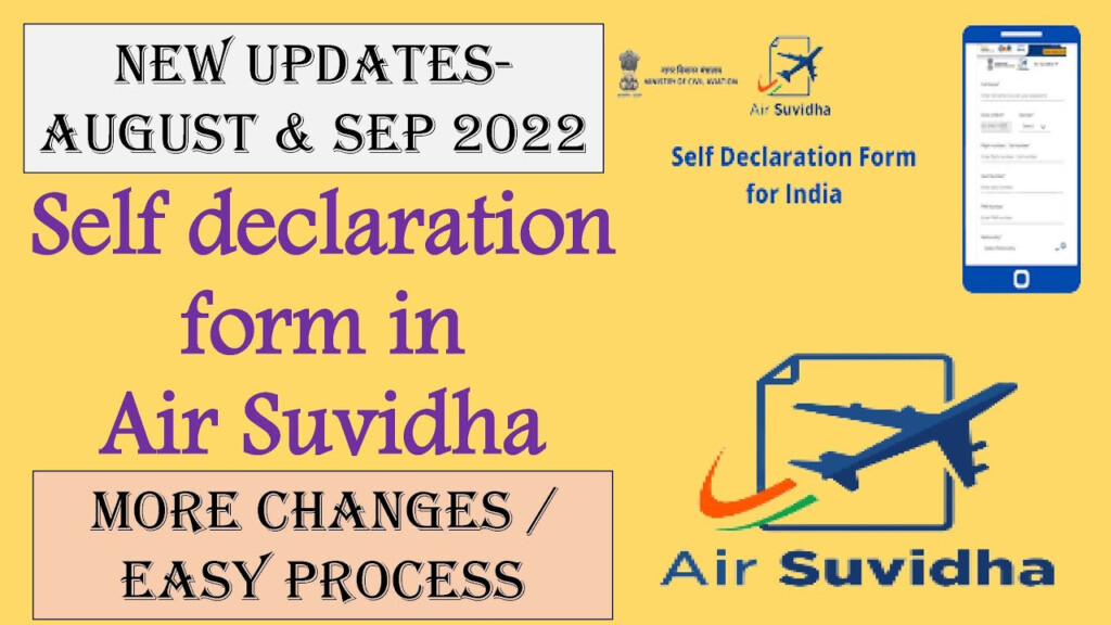 How To Fill Self declaration Form In Air Suvidha Portal Online Latest 