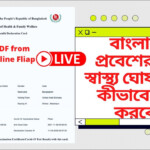 How To Fillup Health Declaration Form To Entry In Bangladesh HDF