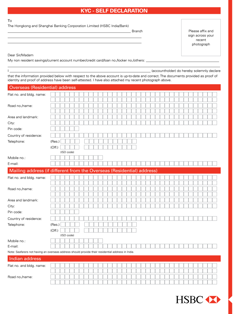 Hsbc Kyc Form Fill Out Sign Online DocHub