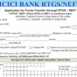 ICICI Bank RTGS Form PDF Download ICICI NEFT Form 2023