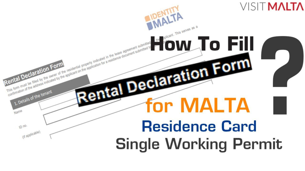 Identity Malta Rental Declaration Form Rental Declaration Form Malta 