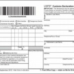 IMM Revision Revised PS Form 2976 Customs Declaration CN 22 Sender