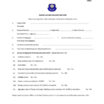 Indian Customs Declaration Form Sample Form I INDIAN CUSTOMS