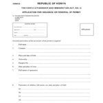 Kenya Immigration Form 25 Fill Out Sign Online DocHub