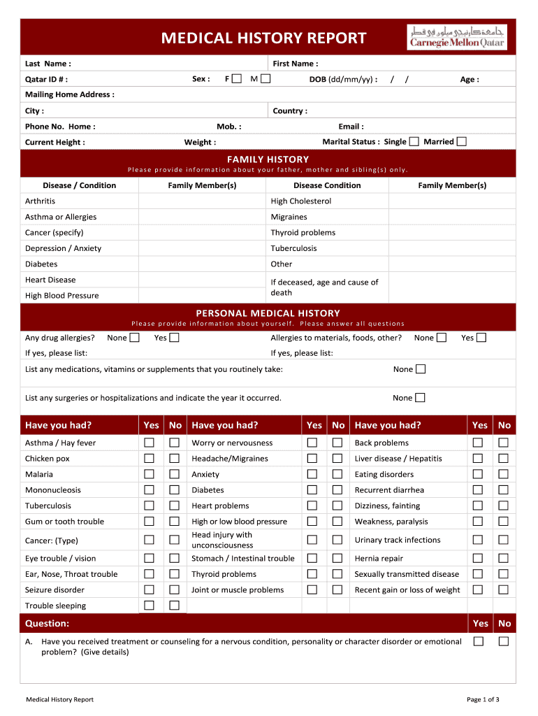 Medical Report Qatar Fill Out Sign Online DocHub