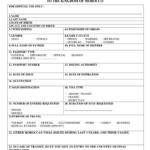 Morocco Visa Application Form Pdf Fill Online Printable Fillable