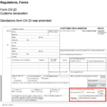 New Format CN 23 Custom Declaration Form W e f 1st July 2020