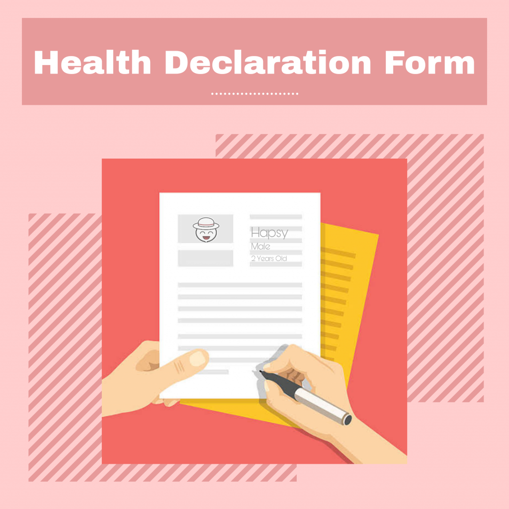 New Normal In Accommodations 2 Health Declaration Form Happy And 