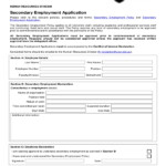 Office Of Secondary Employment EMPLOYMENT HJQ