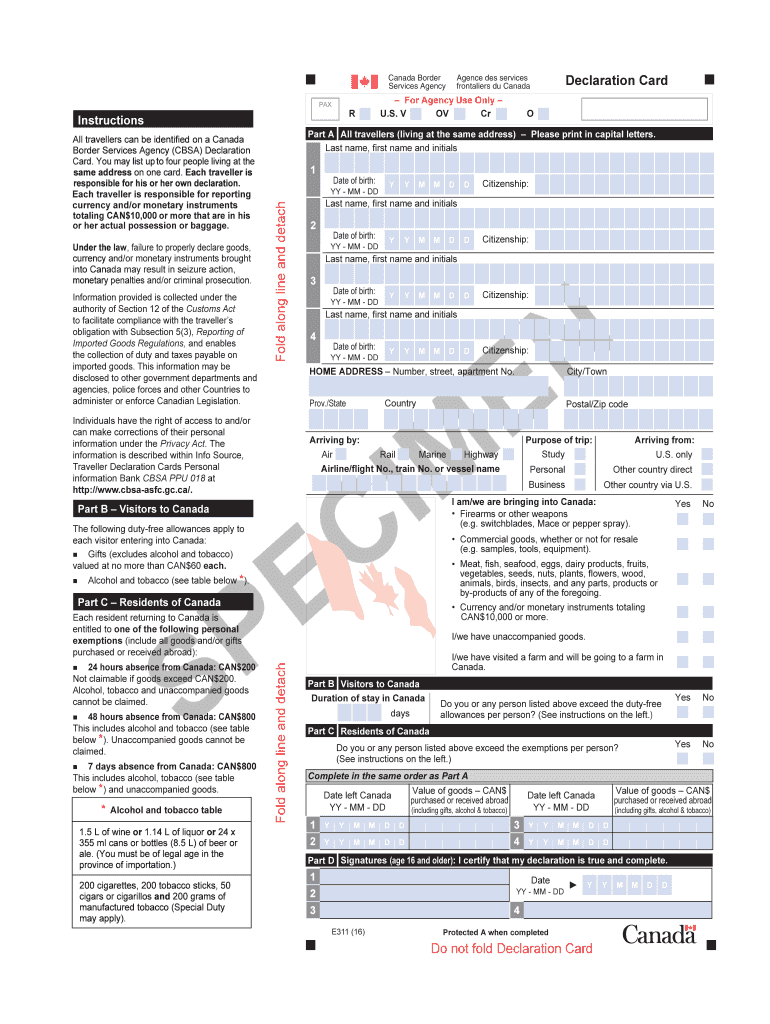 Online Canada Card Fill Out Sign Online DocHub