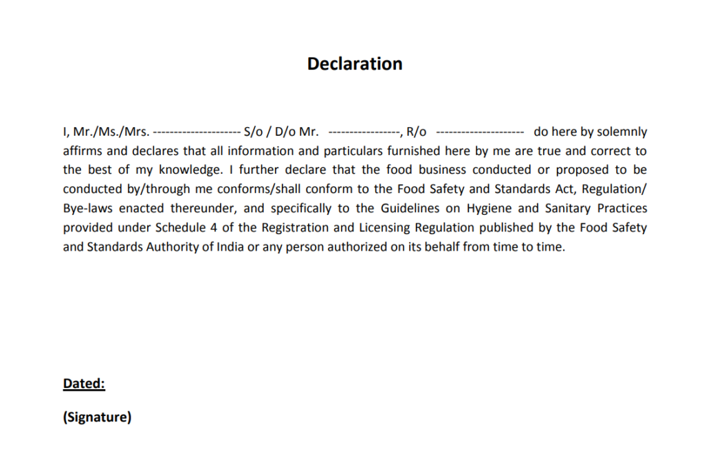 PDF Self Declaration Form PDF Govtempdiary