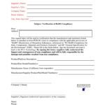Rohs And Reach Compliance Declaration Letter Fill Out Sign Online