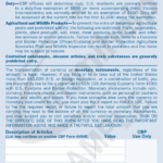 Sample US Customs Declaration Form 6059B