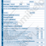 Sample US Customs Declaration Form 6059B Immihelp