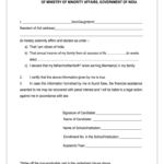 Self Declaration Form For Income Certificate Fill Out And Sign