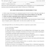 Self Declaration Form Justifying Travel In Italy Fill Out Sign