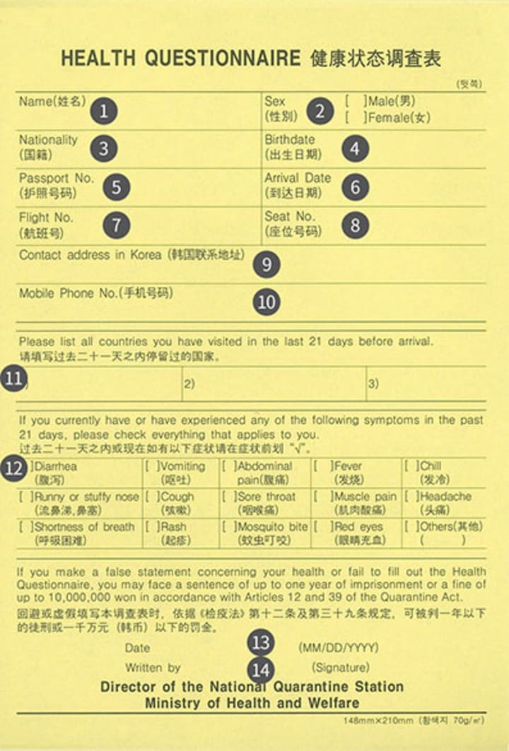 South Korea Airport Arrival And Quarantine Guide Wander