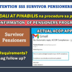 SSS ACOP 2022 For Survivor Pensioner Ano Ang Requirements Paano Mag