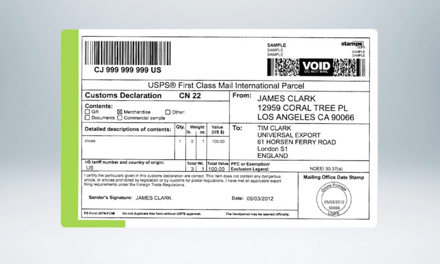 Structure Examples How To Fill Out Customs Declaration Form Usa Gambaran