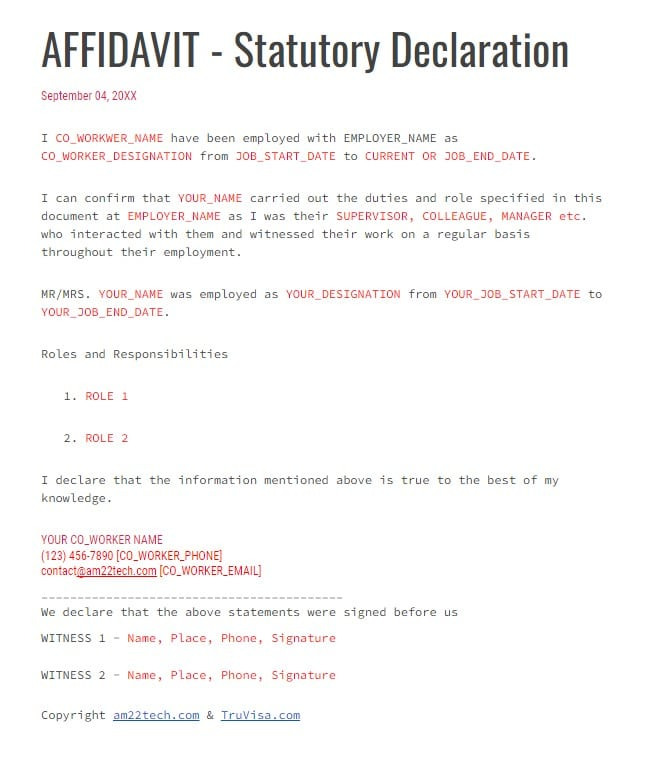 Summary Of 16 Articles How To Write A Declaration Letter just 