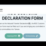 Taiwan ROC Customs Declaration Form A Complete Guide For Travelers