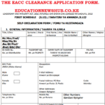 The EACC Clearance Application Form Your Complete Guide Newsblaze co ke