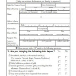 United States Customs Declaration Form