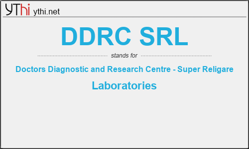 What Does DDRC SRL Mean What Is The Full Form Of DDRC SRL English